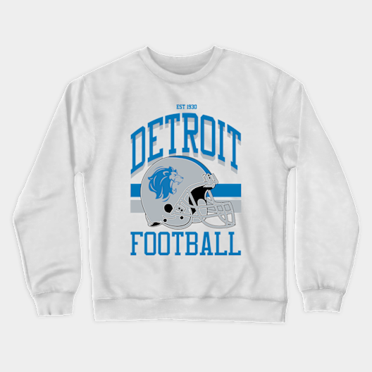 Detroit Football Crewneck Sweatshirt by All Time Ballers